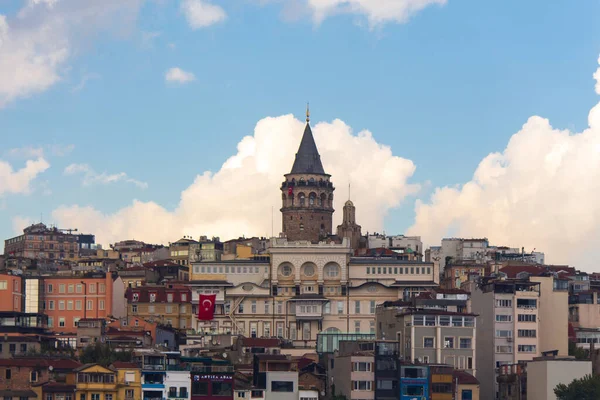 Июля 2019 Стамбул Турция Галата Башня Здание — стоковое фото