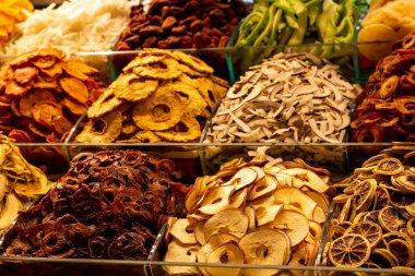 Kurutulmuş meyve satıcısı Eminonu / Türkiye