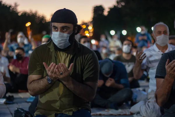 Istanbul Türkei Juli 2020 Erstes Gebet Nach Jahren Der Hagia — Stockfoto