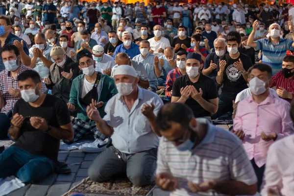 Stanbul Türkiye Temmuz 2020 Yıl Sonra Ayasofya Camii Nde Ilk — Stok fotoğraf