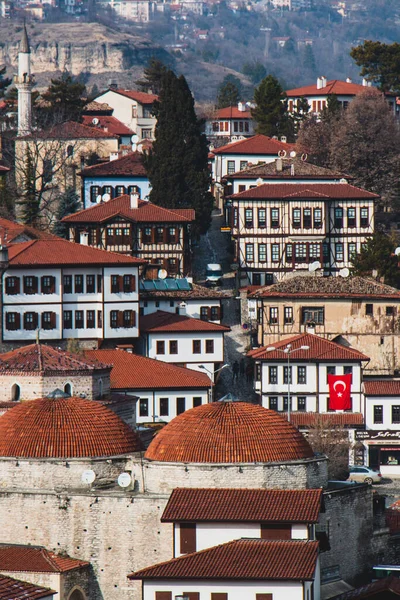 Safranbolu Turquia Casas Otomanas Tradicionais Safranbolu Turquia Safranbolu Está Sob — Fotografia de Stock