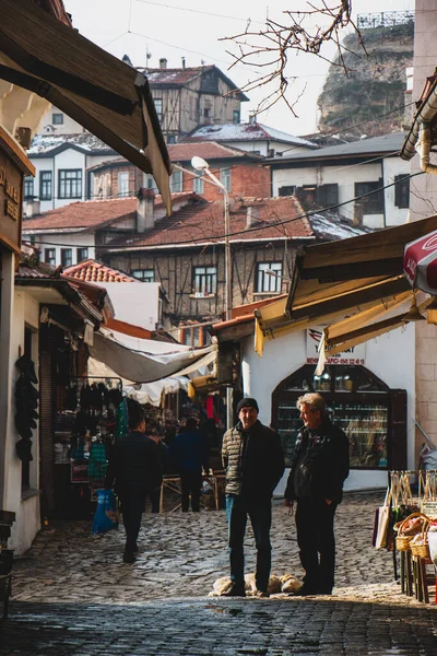 Января 2020 Safranbolu Turkey Beautiful Safranbolu Streets Bazaar — стоковое фото