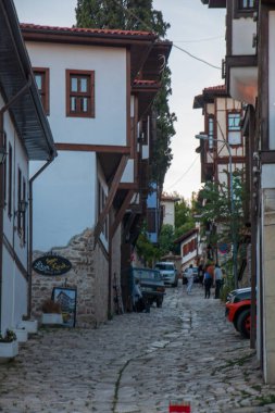 Safranbolu / Türkiye 3 Ekim 2020 Geleneksel Osmanlı evleri. UNESCO tarafından korunuyor.