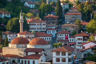 Safranbolu / Türkiye 3 Ekim 2020 Geleneksel Osmanlı evleri. UNESCO tarafından korunuyor.