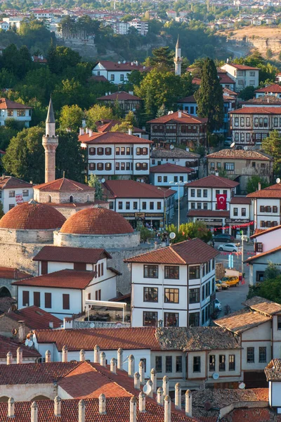 Safranbolu / Türkiye 3 Ekim 2020 Geleneksel Osmanlı evleri. UNESCO tarafından korunuyor.