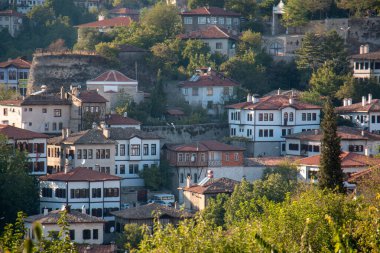 Safranbolu / Türkiye 3 Ekim 2020 Geleneksel Osmanlı evleri. UNESCO tarafından korunuyor.