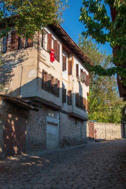 Safranbolu / Türkiye 3 Ekim 2020 Geleneksel Osmanlı evleri. UNESCO tarafından korunuyor.