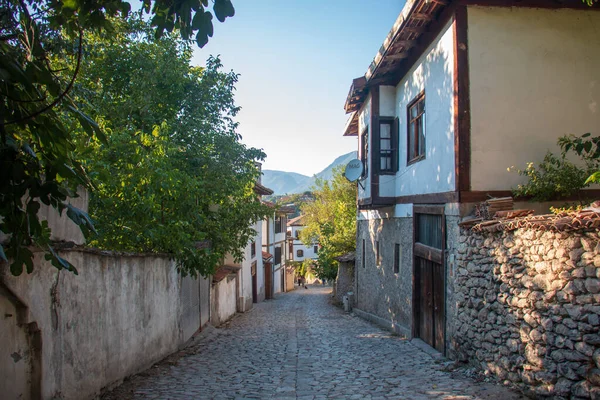 Safranbolu / Türkiye 3 Ekim 2020 Geleneksel Osmanlı evleri. UNESCO tarafından korunuyor.