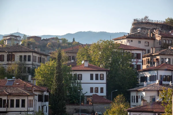 Safranbolu / Türkiye 3 Ekim 2020 Geleneksel Osmanlı evleri. UNESCO tarafından korunuyor.