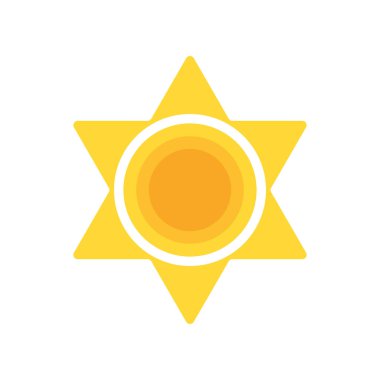 Vektör güneş koleksiyonu. Güneş ışığı izole tasarım sembolü sıcak doğa nesnesi. Güneşli hava, yaz mevsiminin sarı gündoğumu işareti. Düz siluet, parlak, yaz tarzı güneş koleksiyonu.