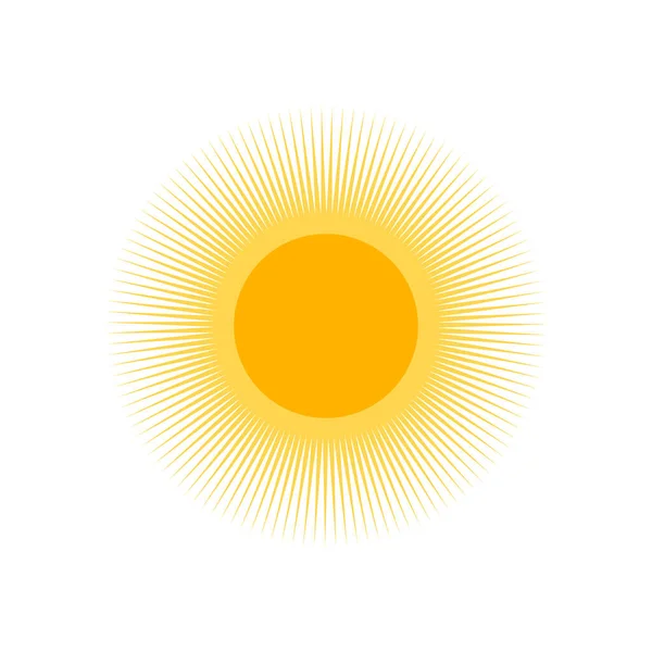 Raccolta Soli Vettoriali Luce Del Sole Isolato Design Simbolo Caldo — Vettoriale Stock