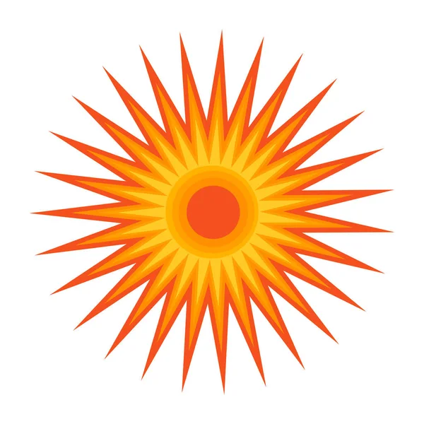 Συλλογή Διανυσματικών Ήλιων Ηλιακό Φως Απομονωμένο Σχέδιο Σύμβολο Ζεστό Φύση — Διανυσματικό Αρχείο