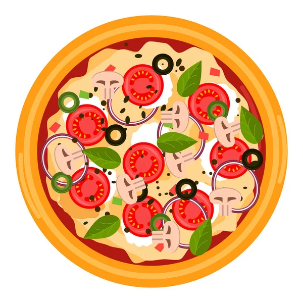 Pizza Terkait Gambar Gambar Jenis Pizza Papan Logo Memasak Italia - Stok Vektor