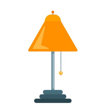 Lamba mobilya, klasik zemin lambası ve masa lambası. Vektör illüstrasyon lambası ışığı elektrik iç enerji mobilyalarını izole etti. Yer lambaları ve masa lambaları ev enerjisi mobilyalar modern ekipmanlar..