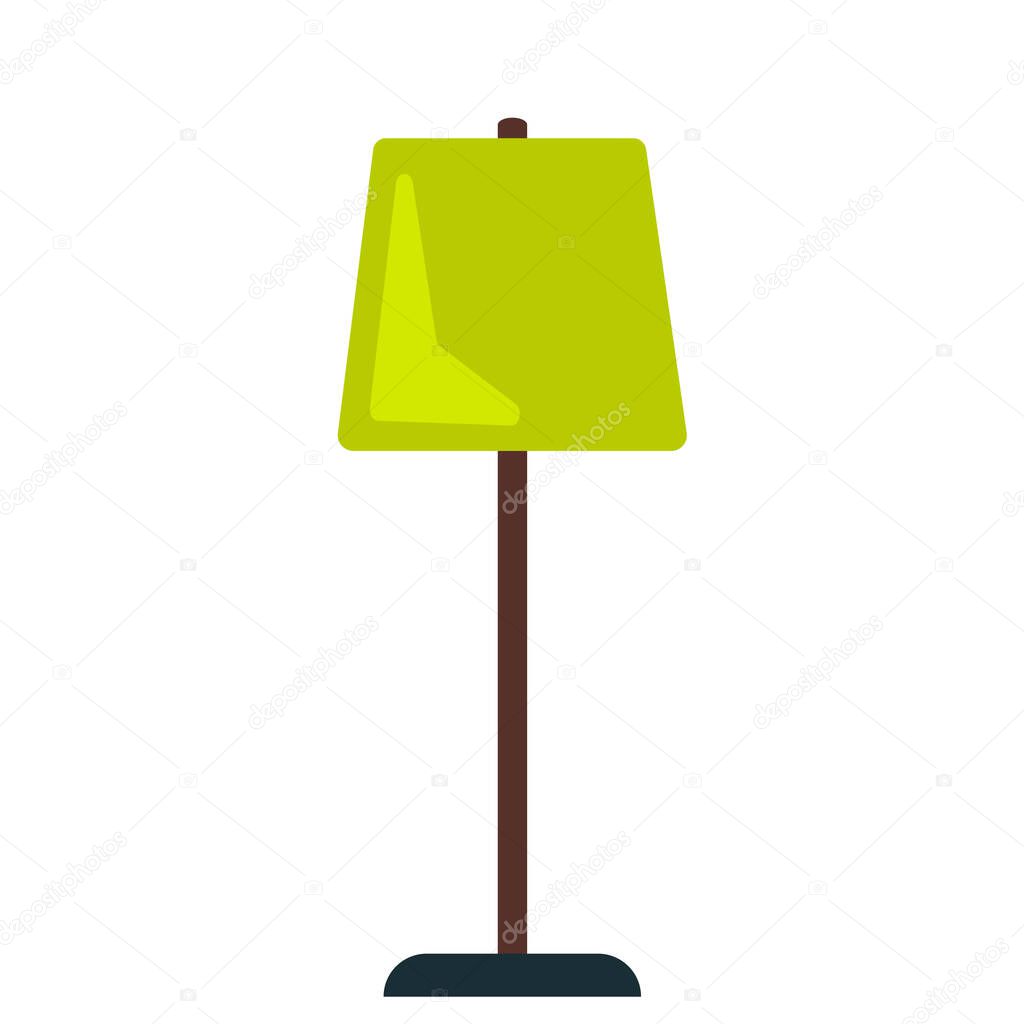 Lamp furniture, classic floor lamp and table lamp. Vector illustration lamp light isolated electric interior energy furniture. Floor lamp and table lamps home energy furniture modern equipment.