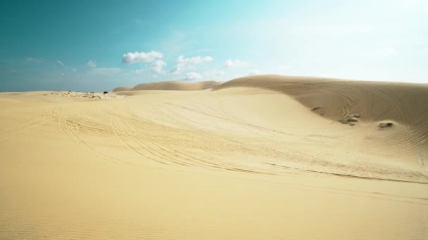 Bau Trang Dune Sabbia Deserto Sub Sahara Nella Provincia Binh — Video Stock