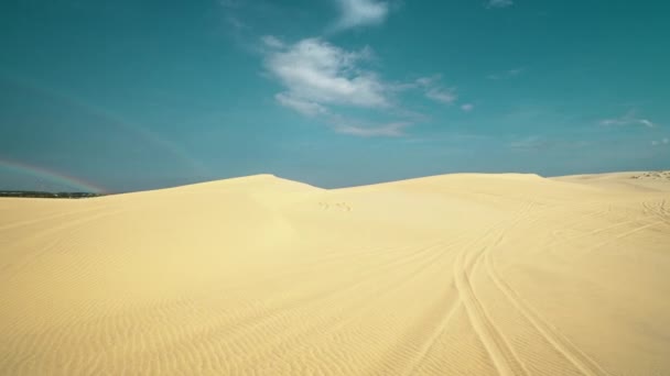Піщані Дюни Бау Транг Пустеля Субсахара Провінції Бінх Туань — стокове відео