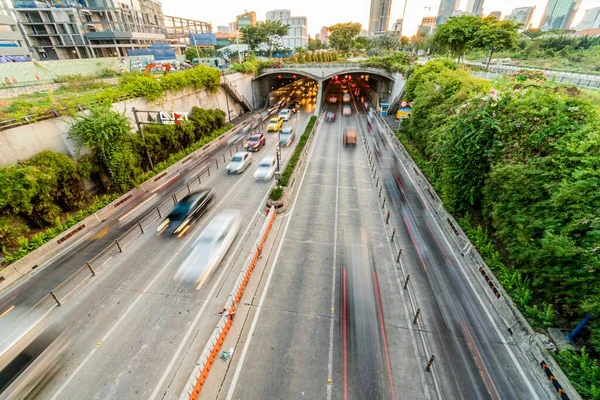 Thu Thiem Tunnel Distrito Cidade Chi Minh — Fotografia de Stock