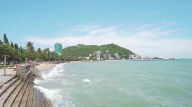 Panoramik Cephe Sahili, Vung Tau şehri.