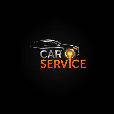 Araba servisi logosu - otomobil tamir servisi