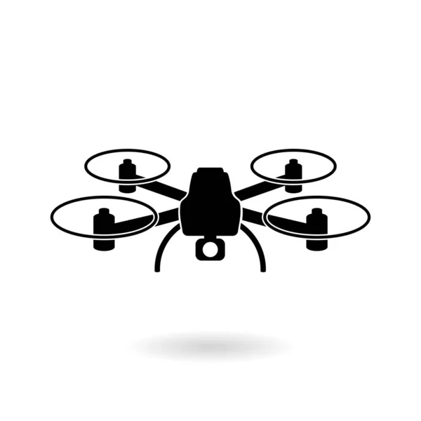 Drone icon silhouette — Stock Vector