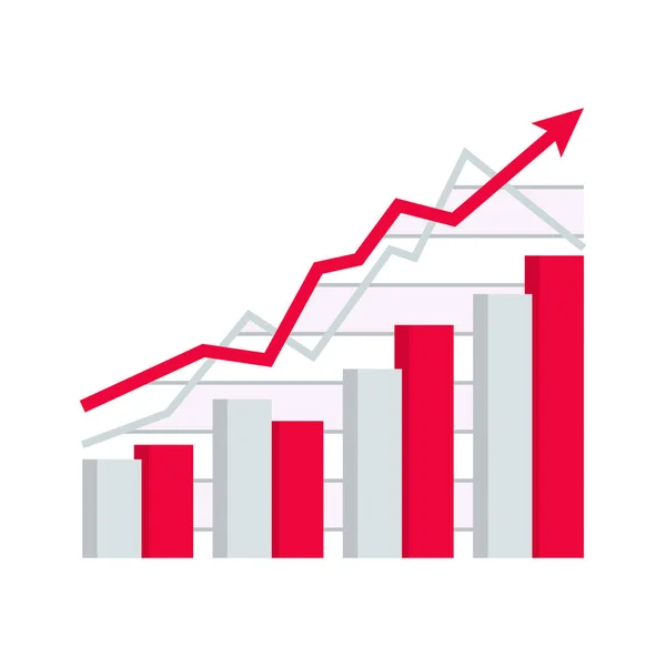 Financial statistic data diagram — Stock Vector