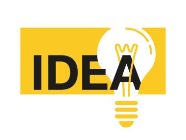 Elektrik ampulü kavramına sahip bir fikir kelimesi 