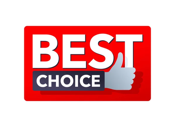 Melhor botão Escolha ou ícone - oferta especial promo — Vetor de Stock