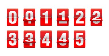 Geri sayım saati - kırmızı sayaç zamanlayıcısı