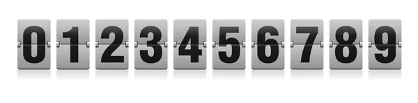 Flip countdown counter timer — Stock Vector