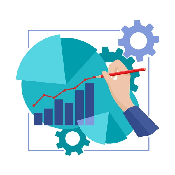 Business Analytics isolierte Illustration — Stockvektor