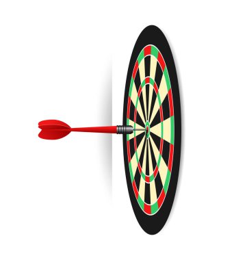 Dartboard illüstrasyonu - dart oyunu hedefi