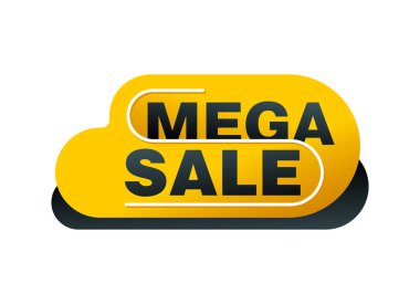 Mega satış düğmesi ya da pankart şablonu