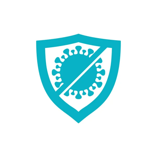 Timbre de protection antibactérienne — Image vectorielle