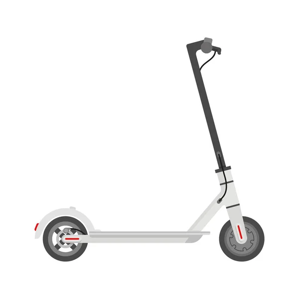 Scooterin eléctrico vista lateral — Archivo Imágenes Vectoriales