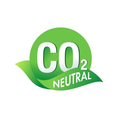 CO2 nötr damgası - sıfır karbondioksit emisyonu