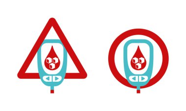 Diyabet ve anti-diyabetik ikonları durdur