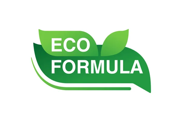 Eco-formule stempel - eco-vriendelijke badge — Stockvector