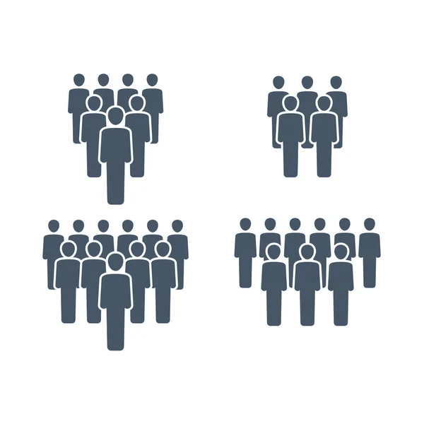 İnsanlar takım çalışması simgesini farklı varyasyonlarda gruplandırır