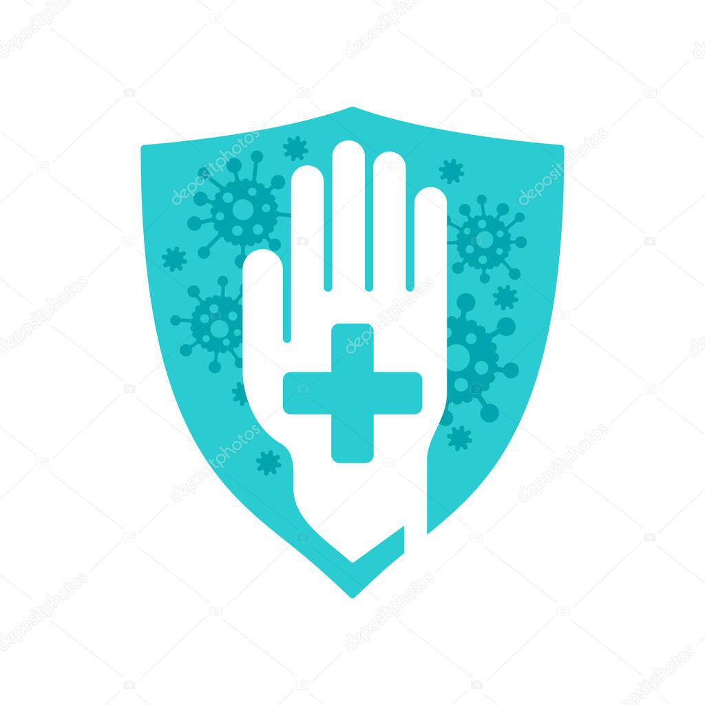 health protection immune system emblem