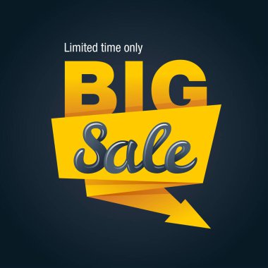 Büyük indirimli reklam pankartı ya da poster