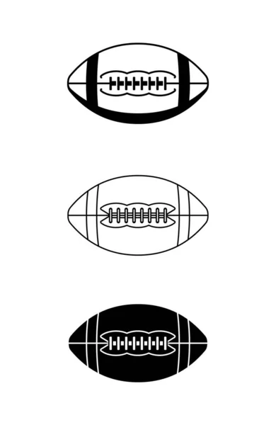 Amerikaanse voetbal iconen — Stockvector