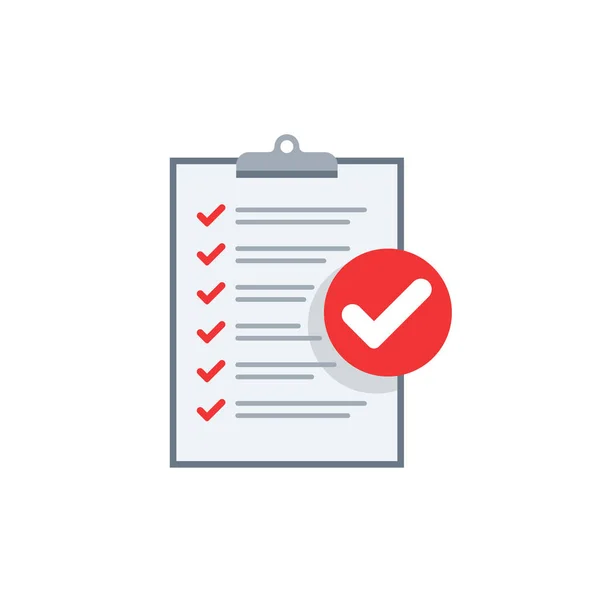 Checkliste oder Checkbox-Symbol — Stockvektor