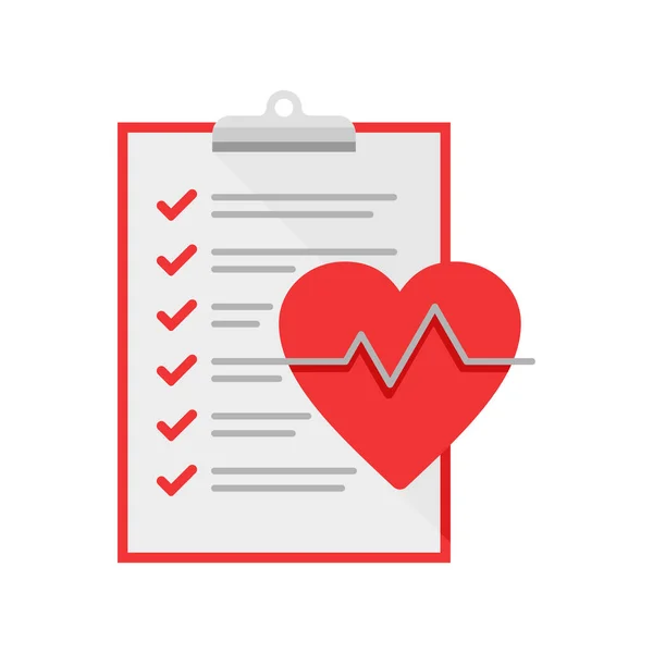 Ícone do cardiograma cardíaco — Vetor de Stock