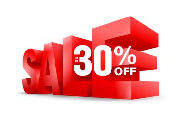 İndirimli 3D kelime, önünde de indirim var.