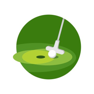 Minigolf simgesi - putt-putt çılgın golf