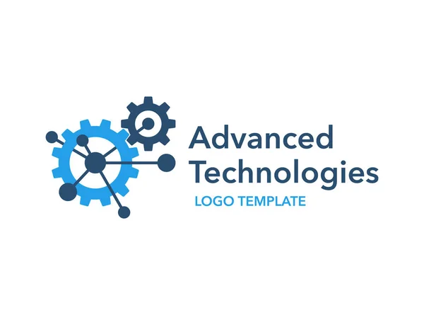 Template voor het logo van geavanceerde technologieën — Stockvector