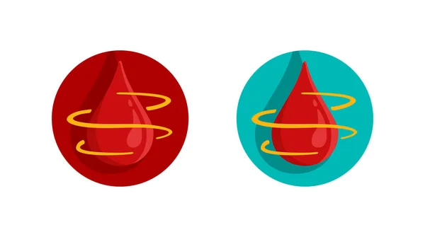 Icona della coagulazione del sangue (coagulazione) — Vettoriale Stock