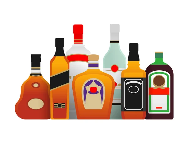 Álcool bebidas fortes —  Vetores de Stock