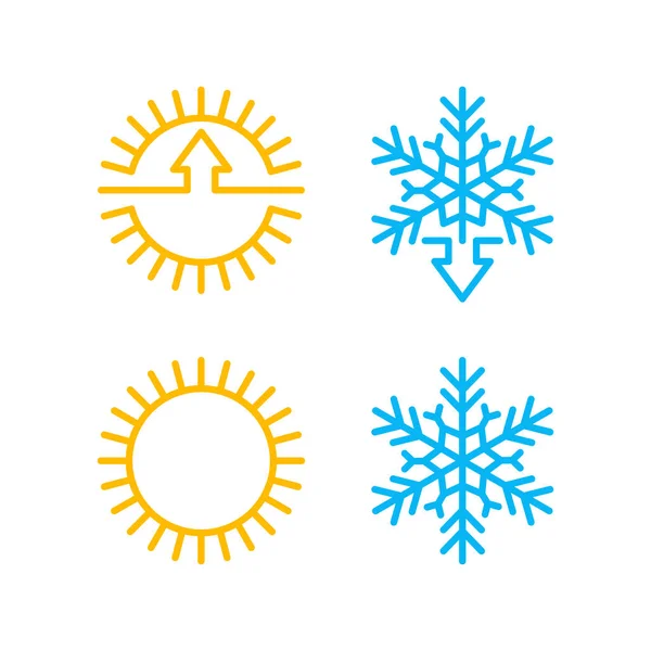 Väderförändring eller klimatkontroll ikon — Stock vektor